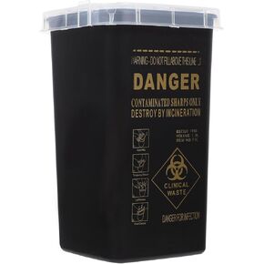 Healifty Blades Dispenser Case Sharps Disposal Container Needle Disposal Containers Creative Blades Storage Container Sharps Collection Bucket Recycling Case Salon Barber in Kuwait