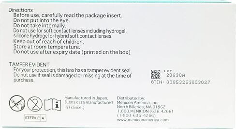 Box O' Mart Menicon Progent Biweekly Contact Lens Cleaner and Progent Large Diameter (Scleral) Lens Case, Bundle of 2 Items, 22 Piece Set in Kuwait