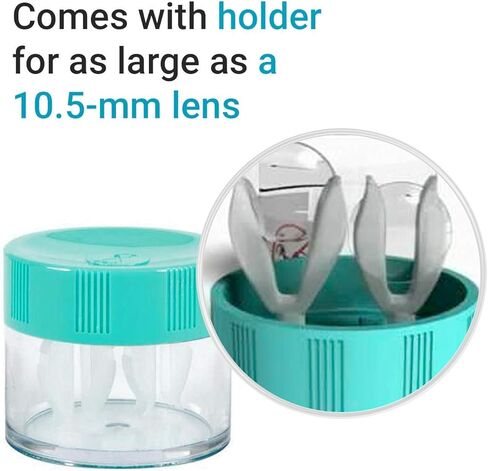 Box O' Mart Menicon Progent Biweekly Contact Lens Cleaner and Progent Large Diameter (Scleral) Lens Case, Bundle of 2 Items, 22 Piece Set in Kuwait