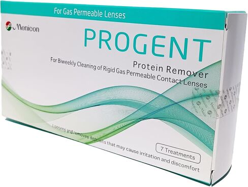 Box O' Mart Menicon Progent Biweekly Contact Lens Cleaner and Progent Large Diameter (Scleral) Lens Case, Bundle of 2 Items, 22 Piece Set in Kuwait
