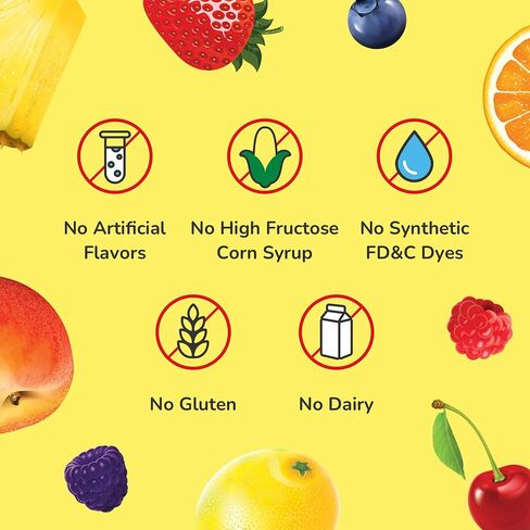 مكمل غذائي يومي بفيتامين D3 من ليل كريترز للأطفال، لدعم المناعة والعظام، بنكهات الخوخ والتوت، 60 علكة in Kuwait