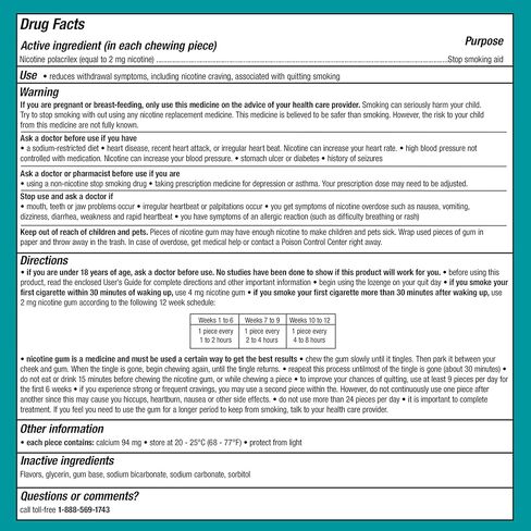 Nicorette 2 mg Nicotine Gum to Help Quit Smoking with Behavioral Support Program - Original Unflavored Stop Smoking Aid, 170 Count in Kuwait