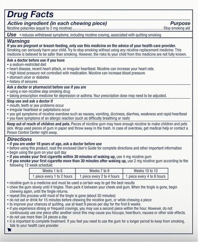 Nicorette 2 mg Nicotine Gum to Help Quit Smoking with Behavioral Support Program - Original Unflavored Stop Smoking Aid, 170 Count in Kuwait