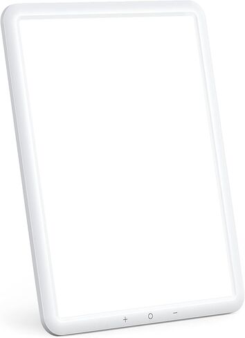CHLLEN Light Therapy Lamp, Ultra-Thin Uv-Free 10000 Lux Therapy Light, Adjustable Brightness Levels, 30mins Timer, 90° Rotatable Stand，Light Therapy Lamp Memory Function for a Happy of Life in Saudi Arabia