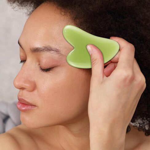 Handheld Massage Comb for Scalp and Meridian Therapy - Natural Resin Guasha Scraping and Multi-Functional Head Massager Tool for Relaxation, Acupoint Treatment and Head Care (Style-A) in Saudi Arabia