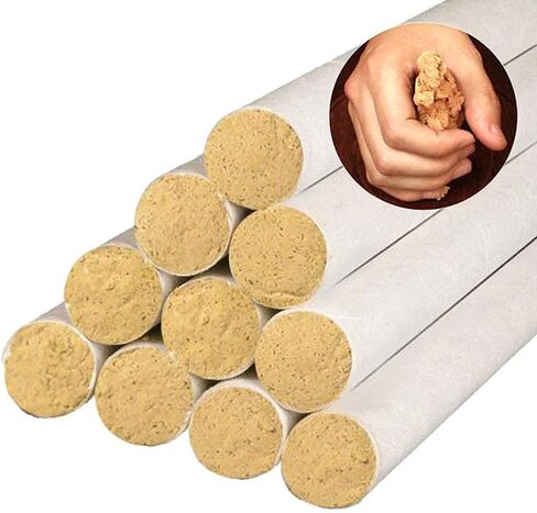 Moxa Stick for Moxibustion, Golden Moxa Roll Strip Wild Wormwood Moxa Bar for Moxibustion Health Care Heat Treatment-10pics in Kuwait