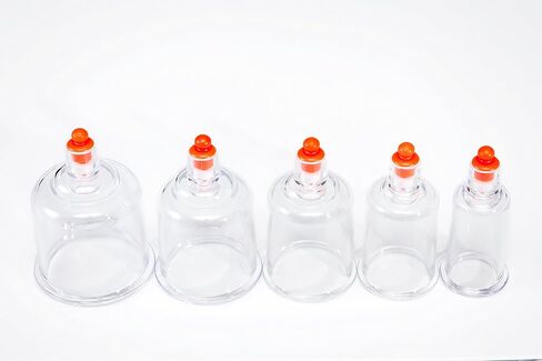 مجموعة العلاج بالحجامة من Cupping Warehouse TM 17 MMT من البلاستيك الاحترافي والمنزلي مع مسدس مضخة وأنبوب تمديد للتدليك وتخفيف الضغط الليفي العضلي in Kuwait