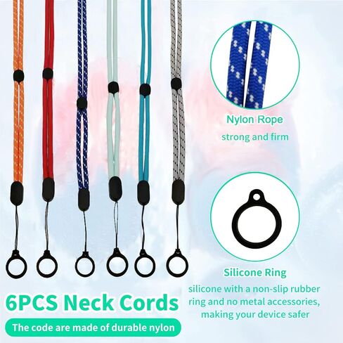 Peritoneal Dialysis Lanyards 6PCS,Peritoneal Dialysis Accessories with 18 PCS(3 Size) Silicone Rings Adjustable Neck Cord Secure Catheter Peritoneal Supplies,Peritoneal Dialysis Transfer Device Holder in Saudi Arabia