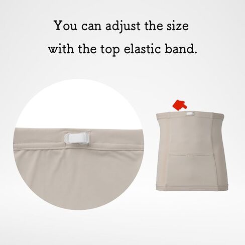 Deodorizing Stomach Support Wrap with Ostomy Pouch Pocket (Beige, 38) in Kuwait