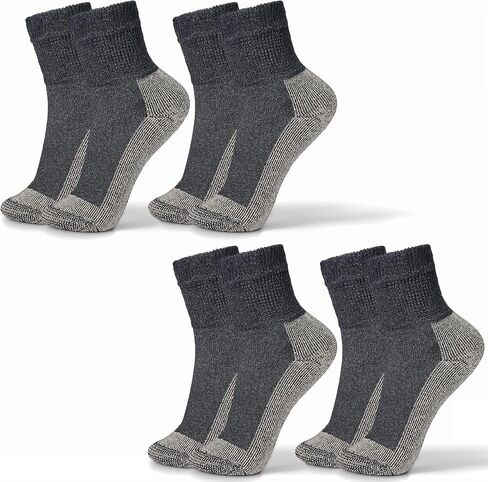 Copper Diabetic Sock - Crew - Black - 4 Pack - Small in Saudi Arabia