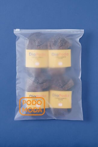 Copper Diabetic Sock - Crew - Black - 4 Pack - Small in Saudi Arabia