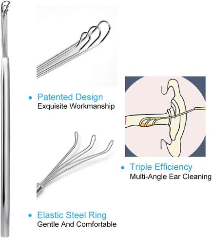 Q-Grips-Earwax-Remover Ear Wax Removal Tool Ear Wax Remover Silicone Ear Cleaner Safe Soft Q Twist Spiral Smart Reusable Q Grip Ear Picker Clean Kit 16 Replacement Tips for Adults Kids Humans in Kuwait