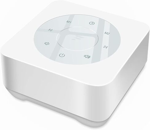 جهاز ضوضاء أبيض من فيتنيف مع زر مخصص، 20 صوتًا طبيعيًا مهدئًا و32 مستوى للتحكم في مستوى الصوت، ميزة المؤقت والذاكرة، توصيل، جهاز صوت للأطفال البالغين، المنزل والمكتب in Kuwait