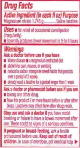 Randa's Recipes Swan Magnesium Citrate Saline Laxative - Cherry in Saudi Arabia