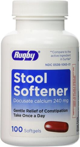 Major Pharmaceutical Stool Softener Docusate Calcium 240mg, 100 Softgels in Saudi Arabia