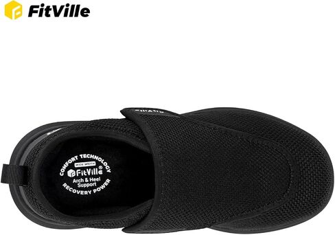 FitVille Diabetic Shoes for Women Extra Wide Width Walking Shoes Slip-On Orthopedic Shoes for Swollen Feet Foot Pain Relief - EasyTop Wings V2 in Saudi Arabia