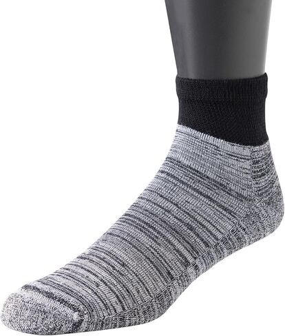 5 أزواج من جوارب Yomandamor للرجال غير قابلة للانزلاق لمرضى السكري، جوارب مبطنة منخفضة القطع مع مقدمة غير ملحومة in Kuwait