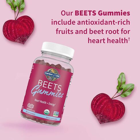 Garden of Life, Beets Gummies Raspberry Organic, 60 Count in Saudi Arabia