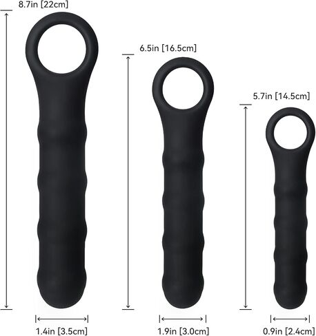 مجموعة موسعات KINGWAND لتدريب العضلات وموسعات قاع الحوض للنساء - 3 عبوات باللون الأسود in Kuwait