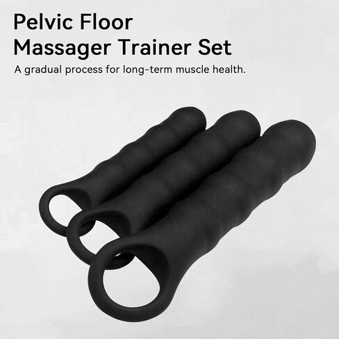 مجموعة موسعات KINGWAND لتدريب العضلات وموسعات قاع الحوض للنساء - 3 عبوات باللون الأسود in Kuwait