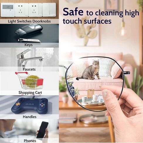 مناديل تنظيف العدسات من تايونك، مناديل مبللة مسبقا مضادة للضباب للنظارات والنظارات الشمسية والنظارات والشاشات والكاميرا وعدسات المنظار والنظارات الصناعية والدروع in Kuwait