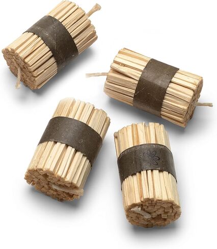 كينجز كاونتي تولز مجموعة اشعال النار، عبوة من 20 قطعة | حزم عصي خشبية مشبعة بالشمع بطول 3 انش | رائعة للشواء ونار التخييم in Kuwait