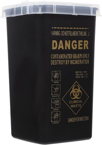 علبة توزيع الشفرات من Healifty، حاوية التخلص من الأدوات الحادة، حاويات التخلص من الإبرة، حاوية تخزين الشفرات الإبداعية، مجموعة الأدوات الحادة، دلو، حقيبة إعادة التدوير، صالون الحلاقة in Kuwait