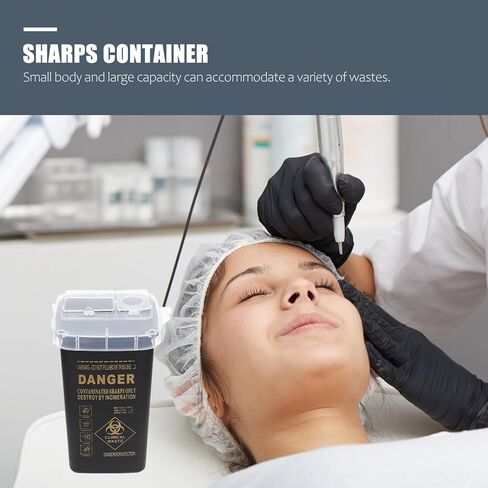علبة توزيع الشفرات من Healifty، حاوية التخلص من الأدوات الحادة، حاويات التخلص من الإبرة، حاوية تخزين الشفرات الإبداعية، مجموعة الأدوات الحادة، دلو، حقيبة إعادة التدوير، صالون الحلاقة in Kuwait