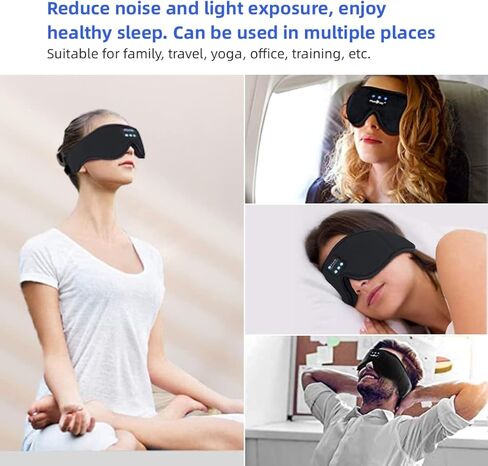 سوك قناع النوم S8 بلوتوث قناع العين النوم 3D بلوتوث عصابة رأس النوم تقنية باردة آلة الضوضاء اللاسلكية الموسيقى الموزونة سماعات رأس رائعة للاسترخاء العين للنوم على الجانب in Kuwait