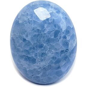 EUSICE - حجر لابرادوريت الطبيعي من النخيل - حجر شفاء للاسترخاء ومضاد للإجهاد - مصنوع يدويًا بنسبة 100% - لابرادوريت من أحجار كريمة أخلاقية لليوجا والتأمل الصحي. جميع المستويات in Kuwait