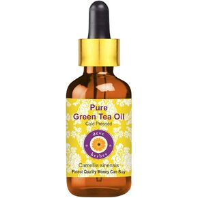Deve Herbes Pure Green Tea Oil (Camellia sinensis) with Glass Dropper Infused 50ml (1.69 oz) in Saudi Arabia