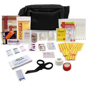 حقيبة الخصر فاني تاك الفاخرة المملوءة من MediTac FannyTac. عاصبة Swat-T، وأدوات التحكم في النزيف، والشاش والضمادات للاستعداد التكتيكي لحالات الطوارئ، والسفر، والجري، والمشي لمسافات طويلة، والإسعافات الأولية in Kuwait