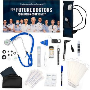 Medical Kit for Future Doctors, Nurses, Surgeons, & Paramedics with an Introductory Medical Training Course & an Examination Doctor Kit for Completing 60 Practical Projects - The Apprentice Doctor in Saudi Arabia