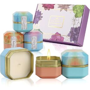 HOME & RELAX 6 Pack 5oz Large Scented Candle, Aromatherapy Candle Set,Aromatherapy Candle,Strong Floral Scents,Long Lasting,Candles for Home Scented,Soy Candles for Valentine Christmas Mother's Gifts in Saudi Arabia