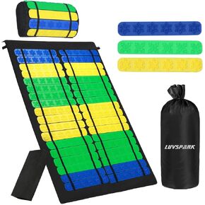 بساط العلاج بالابر، مجموعة وسادة تدليك للظهر والقدمين مع 42 مسامير قابلة للازالة ووسادة دعم الظهر للرقبة والرأس والقدم لتخفيف الام الجسم بالكامل واسترخاء العضلات للنساء والرجال in Kuwait