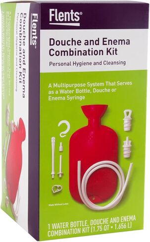 زجاجة مياه قابلة لإعادة الاستخدام من فلينتس، علاج دافئ أو بارد، تساعد على تخفيف آلام العضلات والتشنجات والألم، تصميم مطاطي متين، خالي من اللاتكس، 2 كيو تي (1.66 لتر) in Kuwait