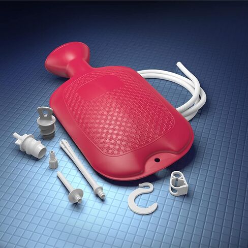 زجاجة مياه قابلة لإعادة الاستخدام من فلينتس، علاج دافئ أو بارد، تساعد على تخفيف آلام العضلات والتشنجات والألم، تصميم مطاطي متين، خالي من اللاتكس، 2 كيو تي (1.66 لتر) in Kuwait