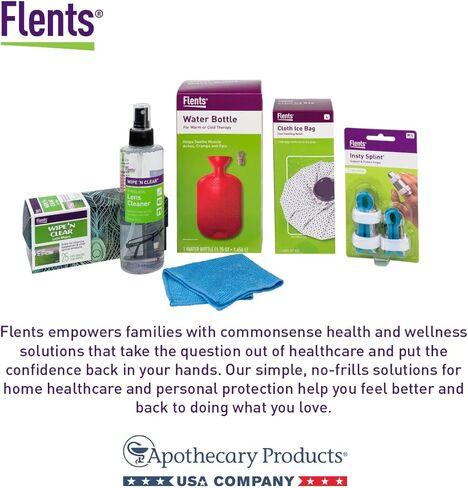 زجاجة مياه قابلة لإعادة الاستخدام من فلينتس، علاج دافئ أو بارد، تساعد على تخفيف آلام العضلات والتشنجات والألم، تصميم مطاطي متين، خالي من اللاتكس، 2 كيو تي (1.66 لتر) in Kuwait