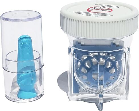 Menicon Progent Large Diameter (Scleral) Lens Case (11 mm to 23 mm) and DMV Scleral Cup Large Contact Lens Remover-Inserter, Bundle of 2 Items in Kuwait