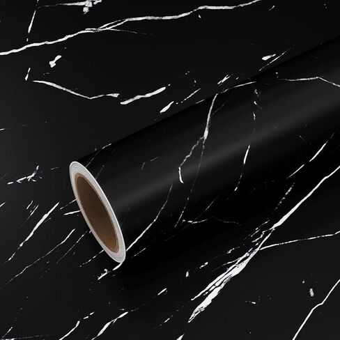 VEELIKE 15.7''x354'' Matte Marble Countertop Contact Paper Waterproof White Gold Marble Wallpaper Peel and Stick Countertops for Kitchen Counter Top Stick Paper Self Adhesive Vinyl for Bathroom Table in Saudi Arabia