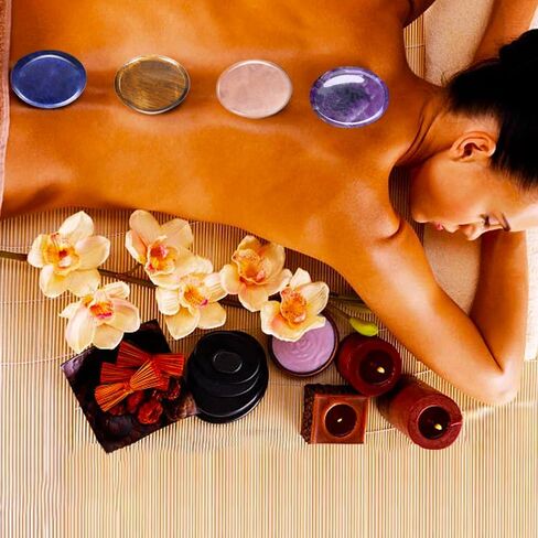 4 قطع من حجر القلق للقلق، كريستالات وأحجار الجمشت الوردية وعين النمر من اللازورد العلاجي لتخفيف التوتر والتأمل in Kuwait