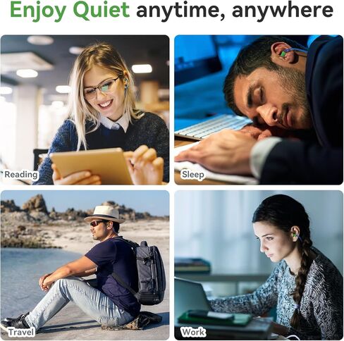 سدادات أذن من السيليكون من TASTORY، 50 زوجًا من سدادات الأذن السلكية القابلة لإعادة الاستخدام لحماية السمع، سدادات أذن كبيرة لتقليل الضوضاء يمكن التخلص منها، النوم، إطلاق النار، الشخير، الدراسة، السفر، الحفلات الموسيقية، العمل in Kuwait