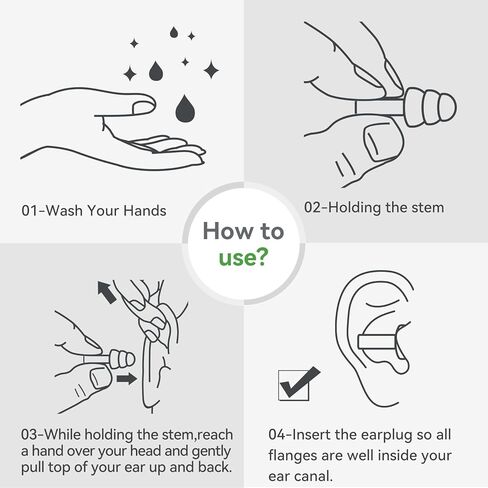 سدادات أذن من السيليكون من TASTORY، 50 زوجًا من سدادات الأذن السلكية القابلة لإعادة الاستخدام لحماية السمع، سدادات أذن كبيرة لتقليل الضوضاء يمكن التخلص منها، النوم، إطلاق النار، الشخير، الدراسة، السفر، الحفلات الموسيقية، العمل in Kuwait