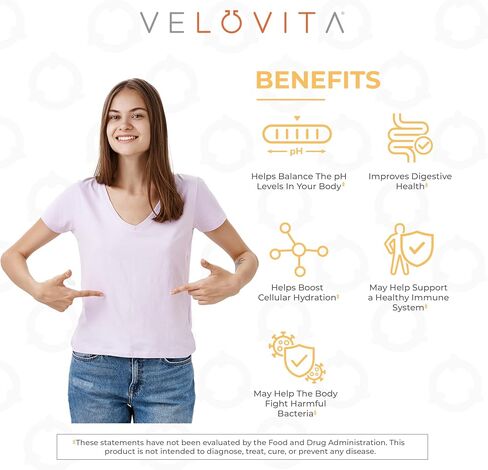 VELOVITA byōm® Remastered Strawberry Flavor - Probiotic with Ionic Minerals and Life-Enhancing Nutrients - Hydrate and Alkalize Your Body - Vegan, Gluten Free, Non GMO and Keto-Friendly - 25 Servings in Saudi Arabia