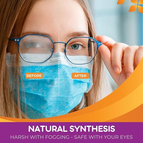 Blink Tears 25 قارورة قطرات تشحيم للعين، 3 عبوات، جفاف خفيف إلى متوسط، 0.01 أونصة لكل منها (إجمالي 75 قارورة فردية) مجمعة مع قطعة قماش مضادة للضباب قابلة لإعادة الاستخدام للنظارات in Kuwait