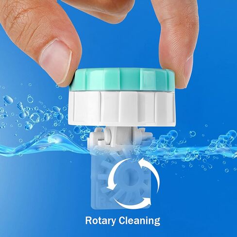 RMISODO 6 Pieces Manually Contact Lens Cleaner Washer Plastic Lens Case Cleaning Container in Kuwait