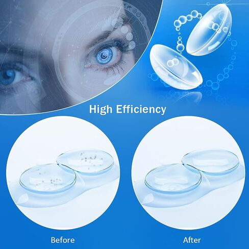 RMISODO 6 Pieces Manually Contact Lens Cleaner Washer Plastic Lens Case Cleaning Container in Kuwait