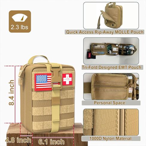 حقيبة فارغة شاملة للاسعافات الاولية، حقيبة رخوة تحمل علامات نظام رخوة للصدمات فقط in Kuwait