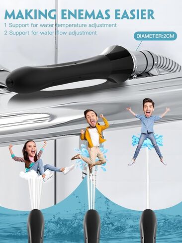 Shower Enema System Anti Back-Flow Douches for Men Wome,Enema Nozzle Kit Cleaner Attachment in Kuwait