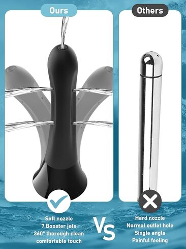 Shower Enema System Anti Back-Flow Douches for Men Wome,Enema Nozzle Kit Cleaner Attachment in Kuwait